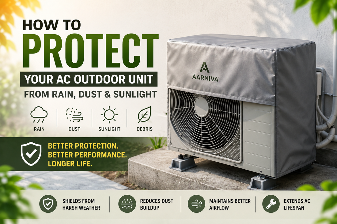How to Protect Your AC Outdoor Unit from Rain, Dust, and Sunlight - Aarniva