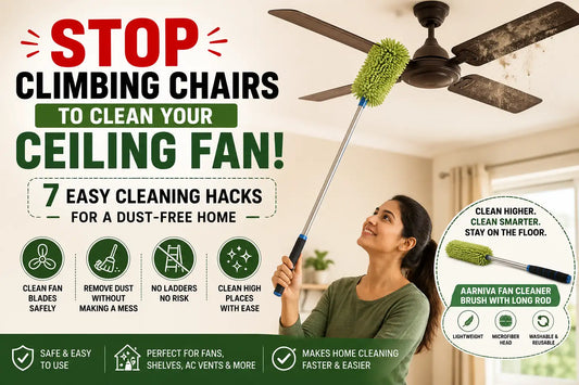 How to Clean Ceiling Fans Without a Ladder: Easy & Safe Cleaning Tips
