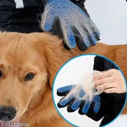 Complete Dog & Cat Grooming Kit – Brush, Nail Clipper, Teeth Brush & Bath Gloves
