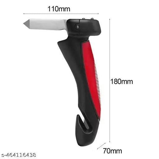 A black and red hand tool with a metal blade, shown on a white background with dimension labels reading 110mm, 180mm, and 70mm.