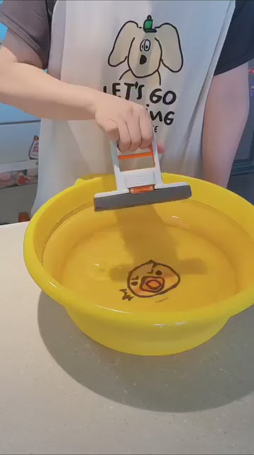 mini foldable mop for kitchen demo video